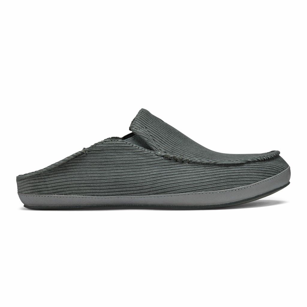 Zapatos Olukai Moloā ‘Ie Slipper - Pantuflas Hombre Grises 20590-613